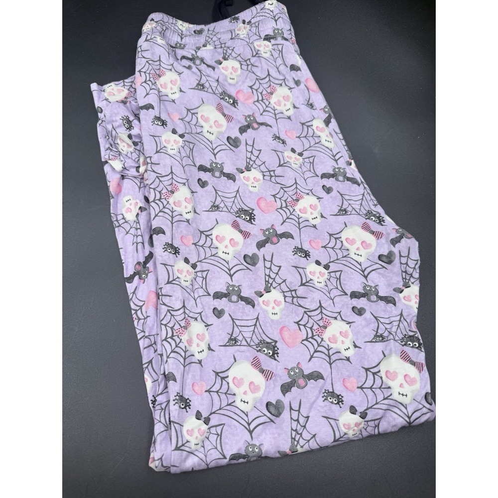 Birdie Bean Skeleton Head Bamboo Pajama Pants  Size Large